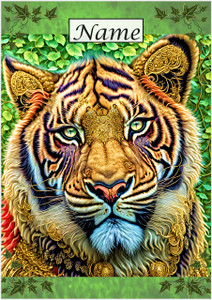 Jewelled Tiger Fantasy - Personalised