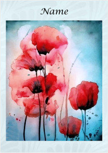 Poppy Aquarelle - Personalised