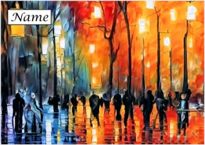 Walking in the Rain - Personalised