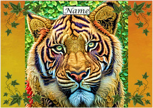 Jewelled Tiger Fantasy Landscape - Personalised