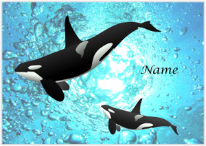 Orca and Baby - Personalised Orca and Baby - Personalised