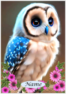 Little Blue Owl - Personalised