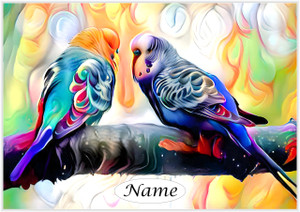 Pop Art Budgies - Personalised