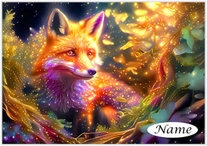 Golden Forest Fox - Personalised