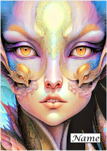 Exotic Alien Watercolour - Personalised