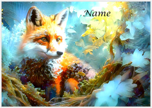 Painted Woodland Fox - Personalised Painted Woodland Fox - Personalised