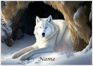 Snow Wolf Cave - Personalised Snow Wolf Cave - Personalised