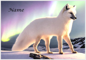 Cool Arctic Fox Xmas - Personalised
