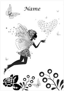 Fairy Heart Silhouette - Personalised Fairy Heart Silhouette - Personalised
