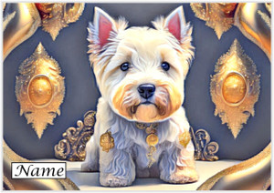West Highland Terrier Royalty - Personalised West Highland Terrier Royalty - Personalised