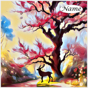 Stag Crossing Square - Personalised