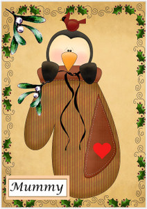 Penguin Mitten - Personalised