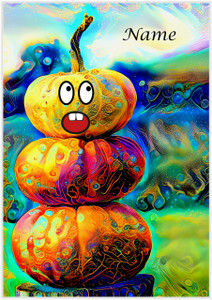 Stacked Halloween Pumpkin - Personalised Stacked Halloween Pumpkin - Personalised