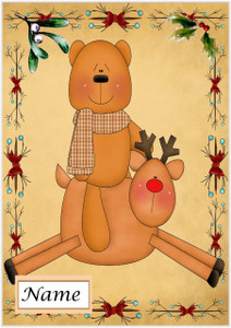 Bear Back Reindeer Riding - Personalised Bear Back Reindeer Riding - Personalised