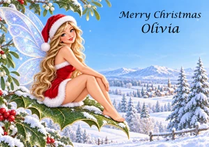 Christmas Fairy and the Holly Leaf