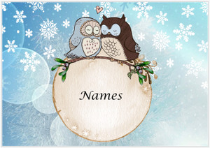 Moon Owls Christmas - Personalised