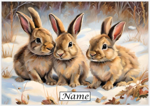 Triple Trouble Bunnies - Personalised