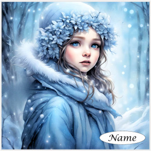 Little Blue Snow Girl - Personalised Little Blue Snow Girl - Personalised