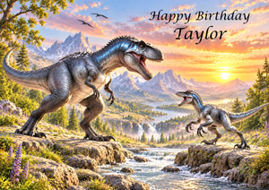 Prehistoric Dinosaur Battle Summer - Personalised