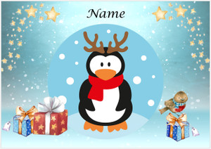 Cheeky Christmas Penguin - Personalised Cheeky Christmas Penguin - Personalised