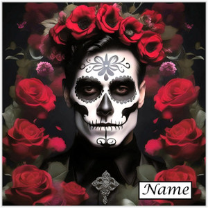 Day of the Dead Rose Man - Personalised Day of the Dead Rose Man - Personalised