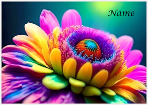 Happy Fantasy Flower - Personalised Happy Fantasy Flower - Personalised