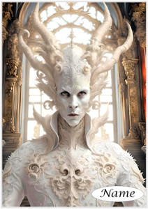 Porcelain Demon Portrait - Personalised