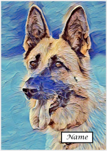German Shepherd Oil Painting - Personalised