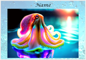 Rainbow Octopus - Personalised