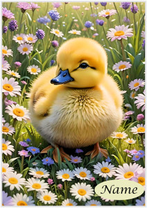 Duckling in the Daisies - Personalised Duckling in the Daisies - Personalised
