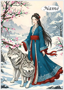The Princess & The Snow Wolf - Personalised