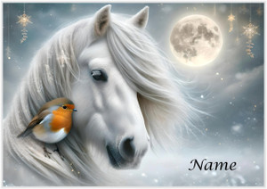 Riding with the Snow Pony 2 - Personalised