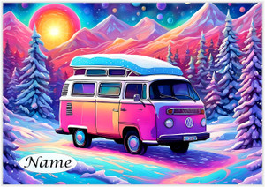 Cosmic Camper Van Christmas - Personalised Cosmic Camper Van Christmas - Personalised