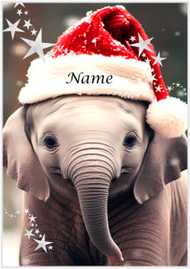 Ellie Wears a Santa Hat - Personalised Ellie Wears a Santa Hat - Personalised