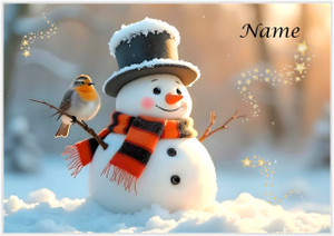 The Snowman and the Robin - Personalised