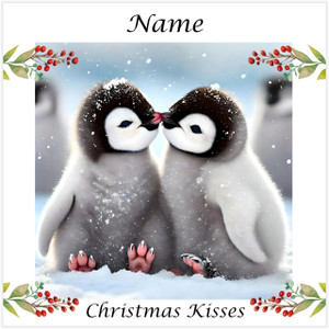 Kissing Penguins - Personalised Kissing Penguins - Personalised