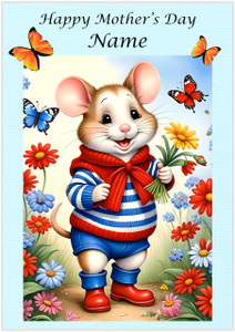 Happy Flower Mouse Mother's Day - Personalised