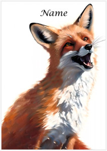 Happy Red Fox - Personalised