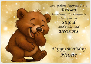 Bad Decisions - Personalised