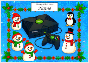 Christmas XBox Blue - Personalised