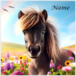 Pretty Brown Pony - Personalised