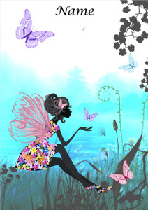 Fairy Blue Lake Sitting - Personalised