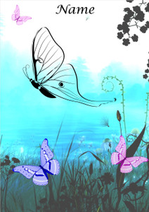Blue Butterfly Glade - Personalised