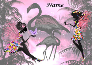 Flamingo Fairy Glade - Personalised