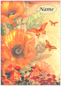 Orange Poppy Dreams - Personalised