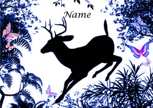 Navy Night Deer - Personalised Navy Night Deer - Personalised