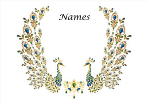 Peacock Pair - Personalised