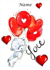 Bear Love Balloons - Personalised