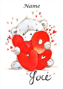 Bear Love Pillows - Personalised Bear Love Pillows - Personalised