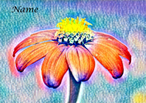 Flower in Pastels - Personalised